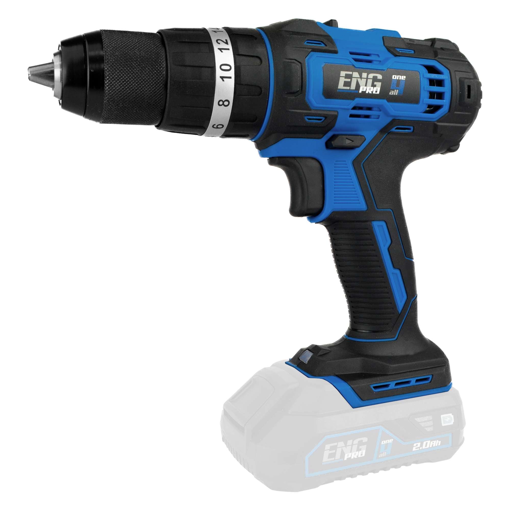 Avvitatore a percussione, Smerigliatrice, Lampada e 2 Batterie 2/4.0Ah ENG PRO