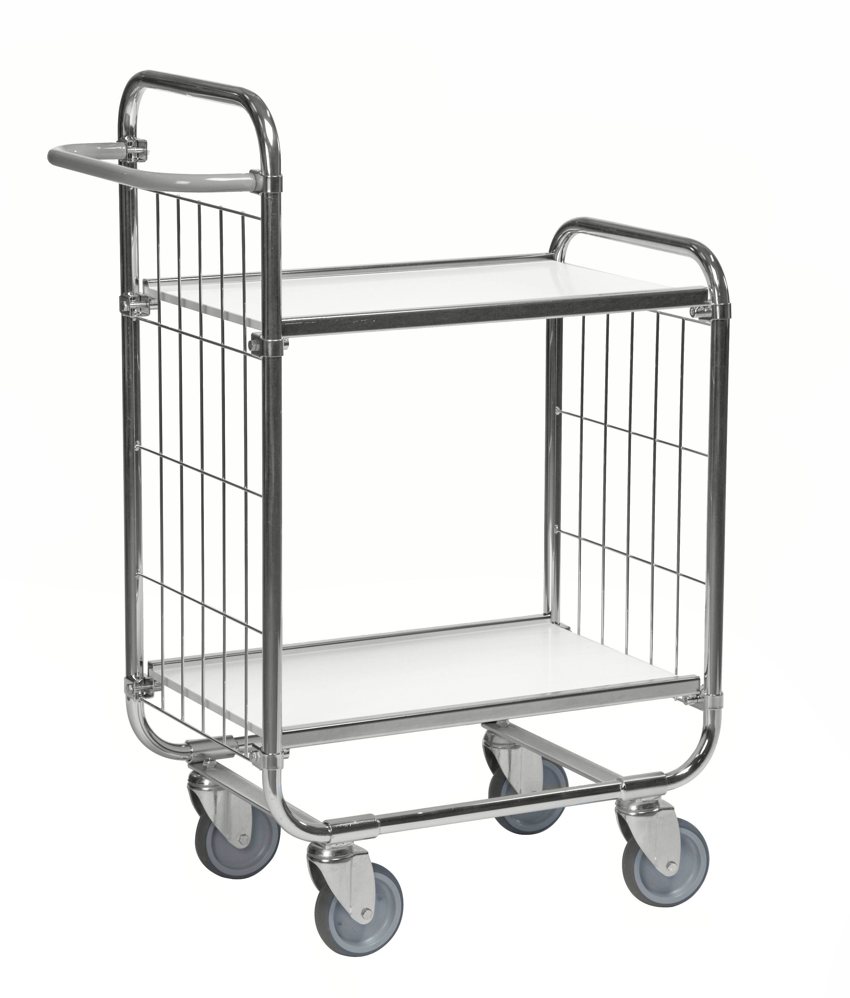 Carrello porta tutto flessibile bianco 4 ruote girevoli - Kongamek KM8000-2