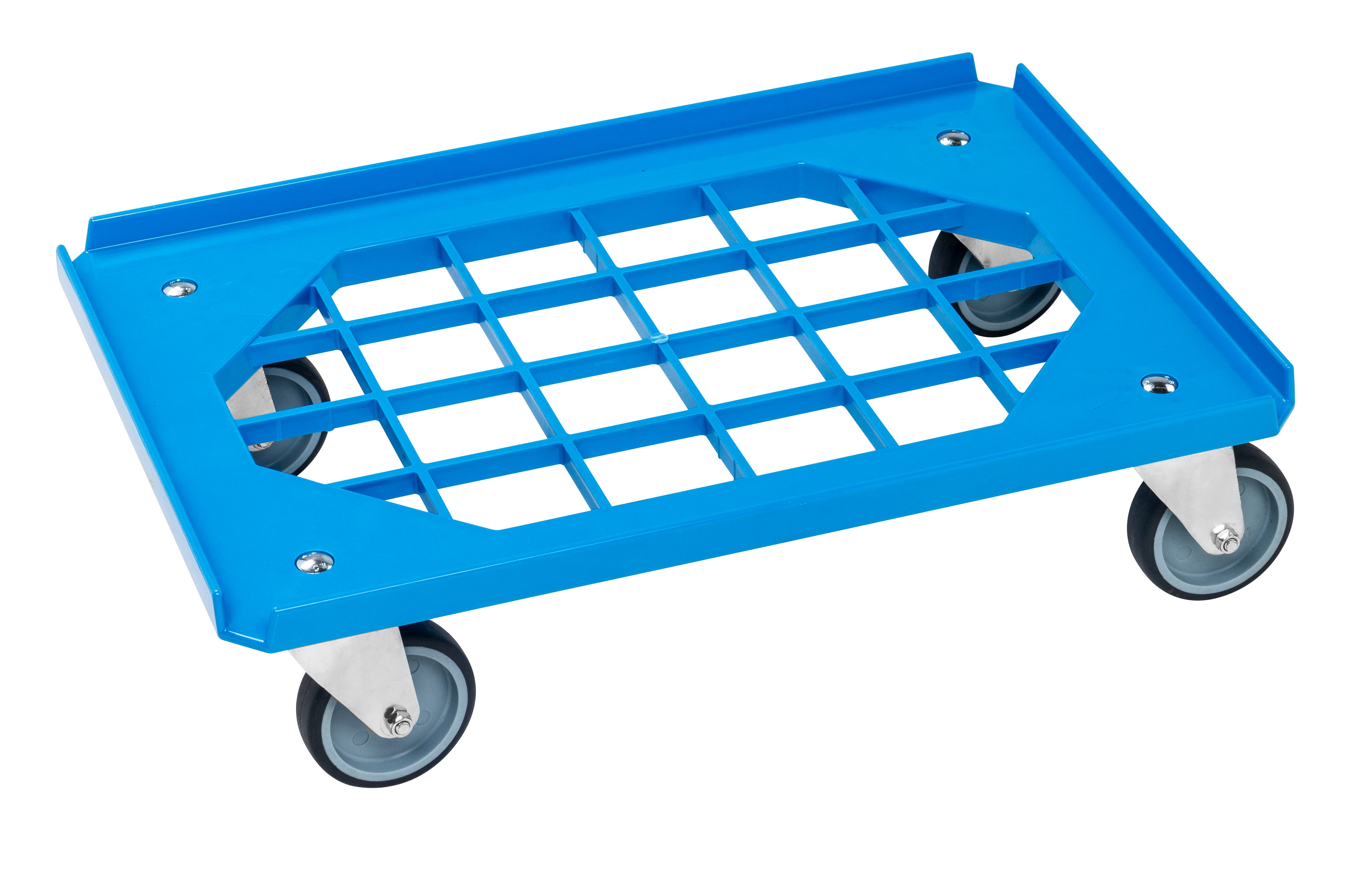 Carrello dolly blu 4 ruote girevoli carico 275kg - Kongamek KM685