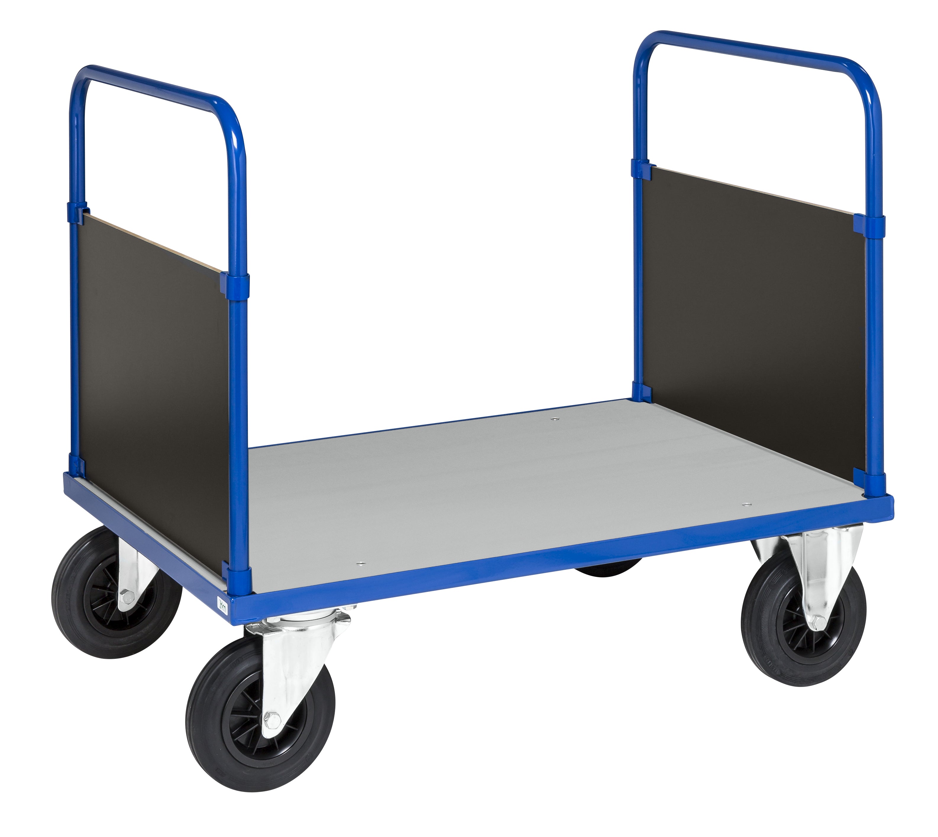 Carrello a piattaforma con freno 1200 x 800 x 900 carico 500Kg Kongamek KM433-3B