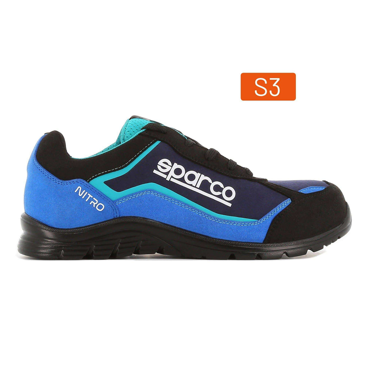 Sparco Scarpa Nitro Petter S3 Tg.48 nero/azzurro - scarpe antinfortunistiche da lavoro