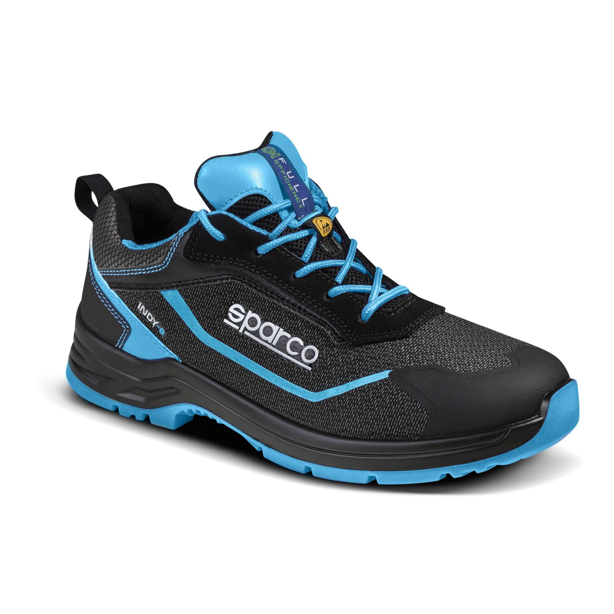 Sparco Scarpa Indy-E Aster S3 ESD nero/celeste scarpe antinfortunistiche