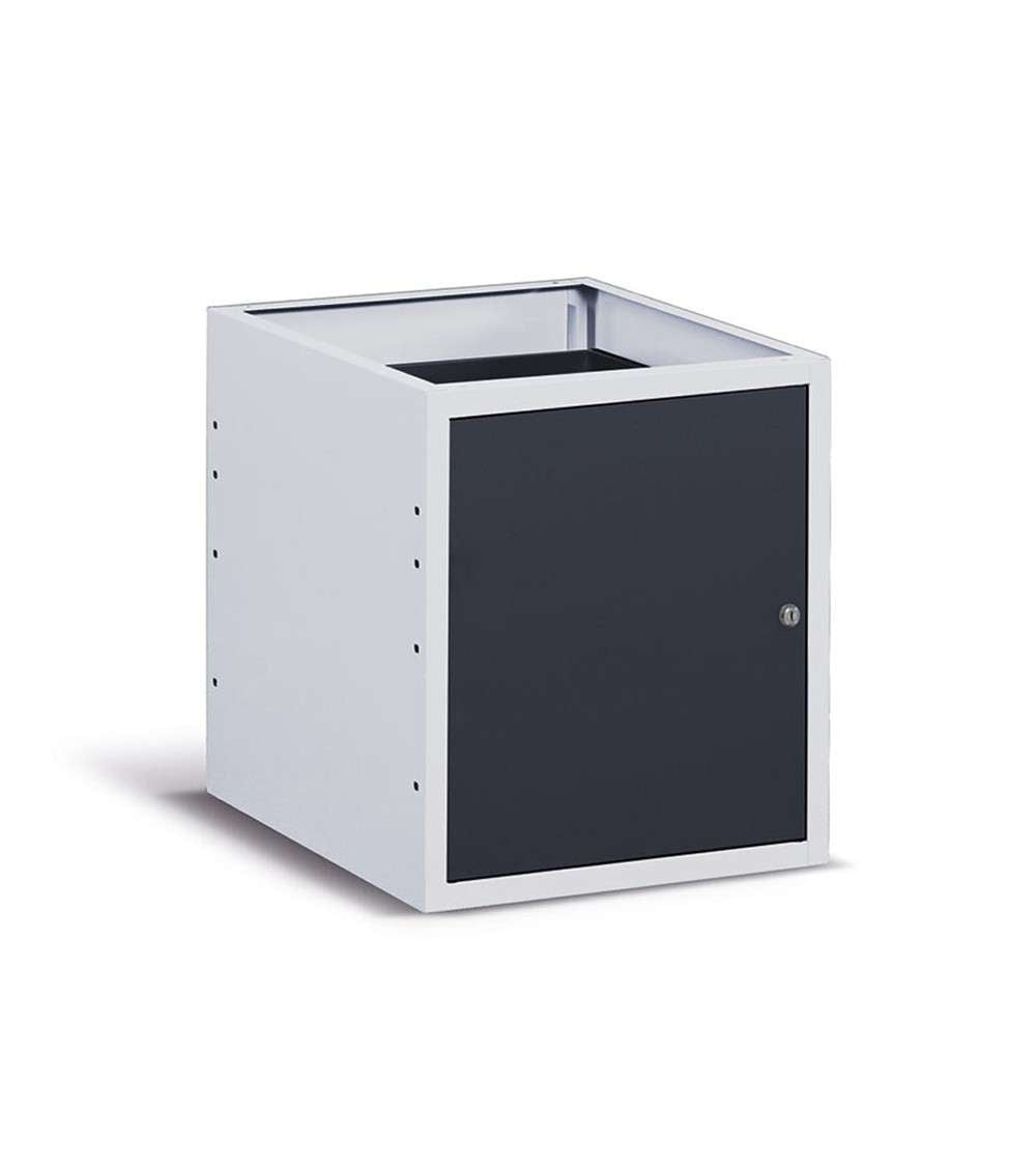 Cassettiera per banco da lavoro 500 X 607 X 570 H - con una porta, portata 25 KG - FAMI FBG03S50C0005PD - Antracite/Grigio