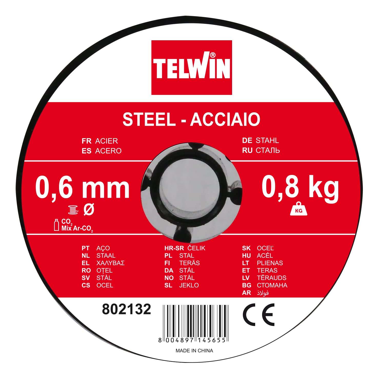Bobina Filo 0,6 mm 0,8 kg - Telwin - 802132