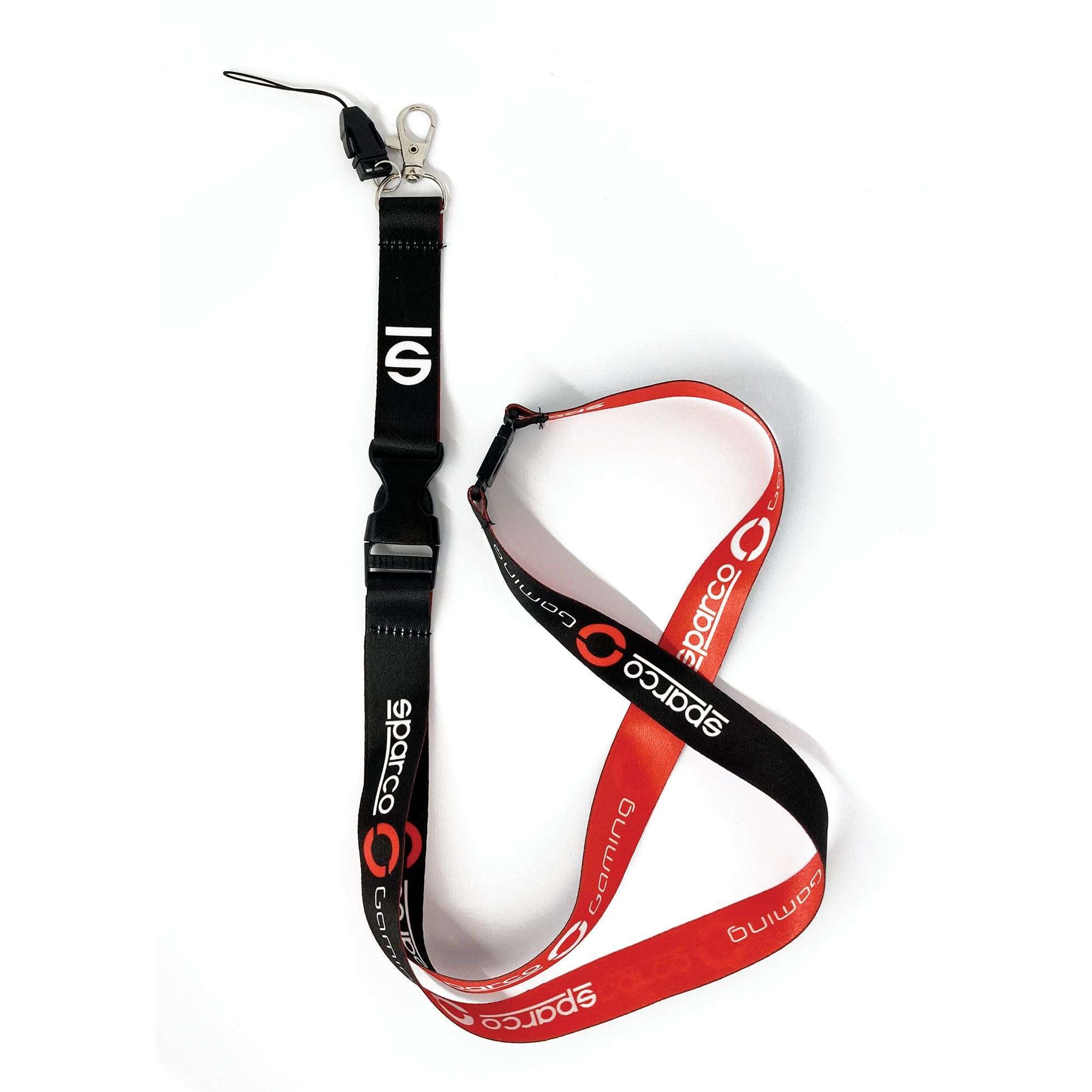 Sparco Lanyard Sparco Gaming Bk/Rd