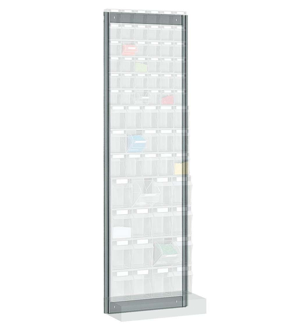 Scaffale da parete per cassettiere portaminuteria vuoto 600 X 41 X 1950 H - in acciaio - FAMI FVBSW1950000001