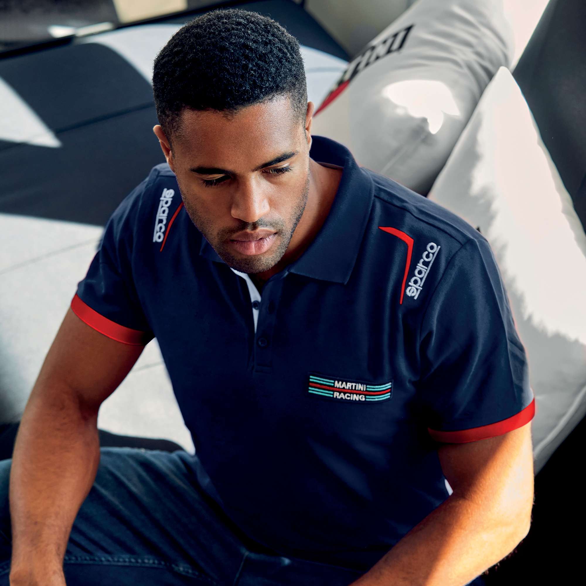 Sparco Polo Martini-R blu navy-abbigliamento