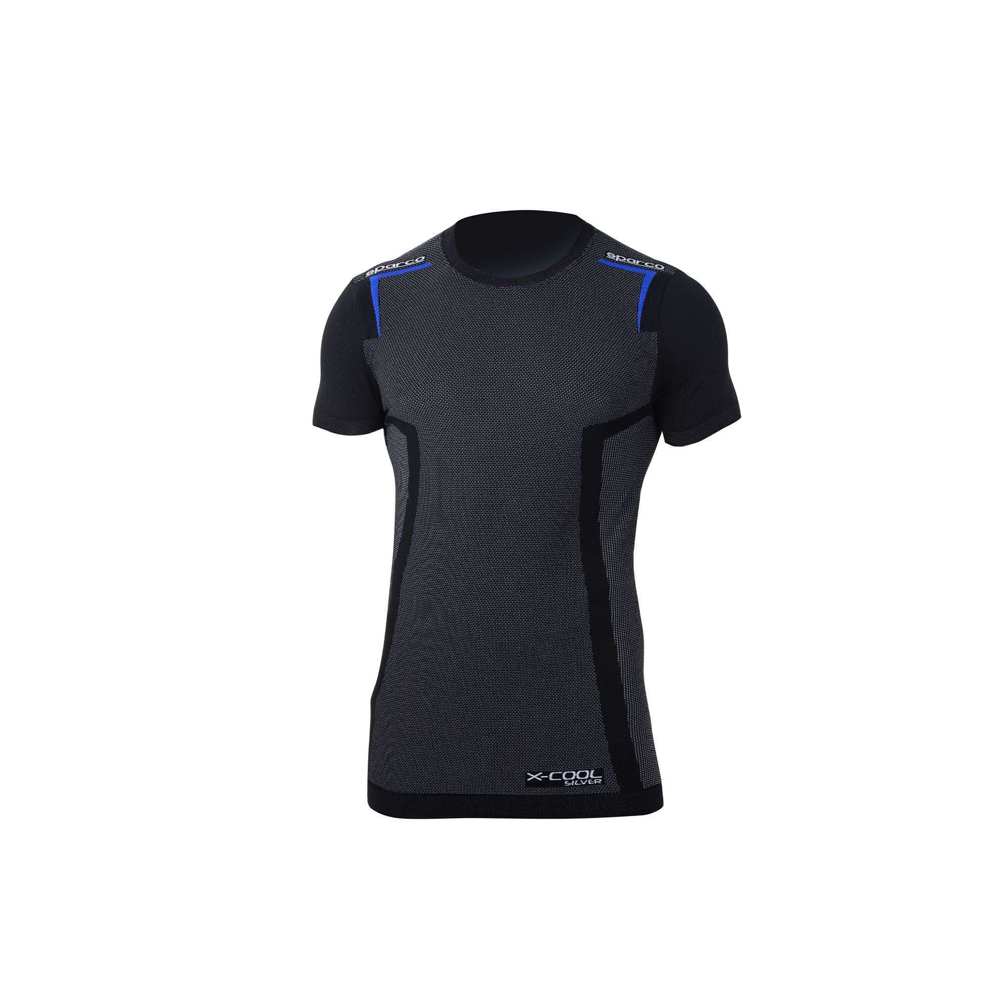 Sparco T-Shirt Sottotuta K-Carbon nero/blu-abbigliamento Sparco Teamwork