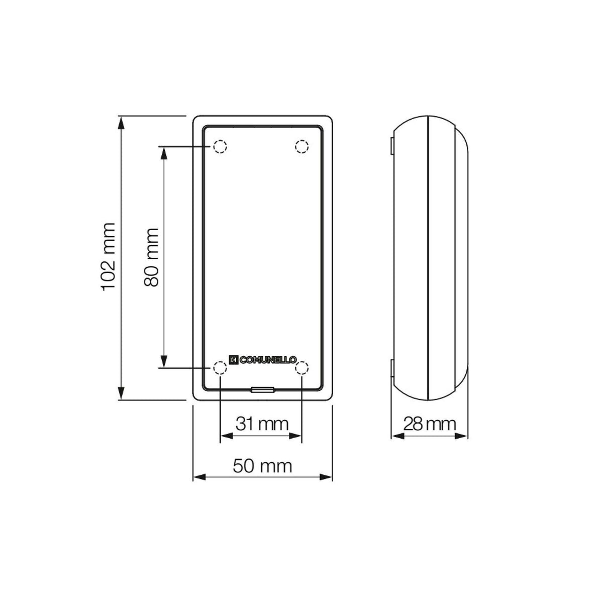 Coppia fotocellule Dart da esterno portata fino a 15mt - Comunello GDARTSTDN0B00A