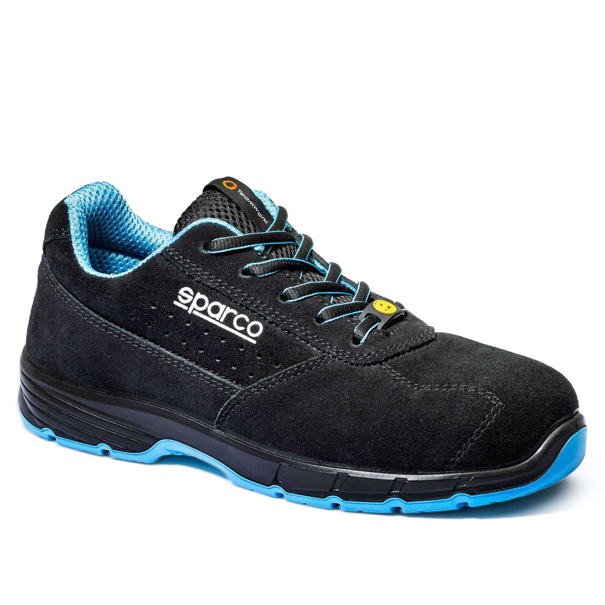 Sparco Scarpa Horizon Moreno S1Ps ESD nero/celeste-scarpe antinfortunistiche