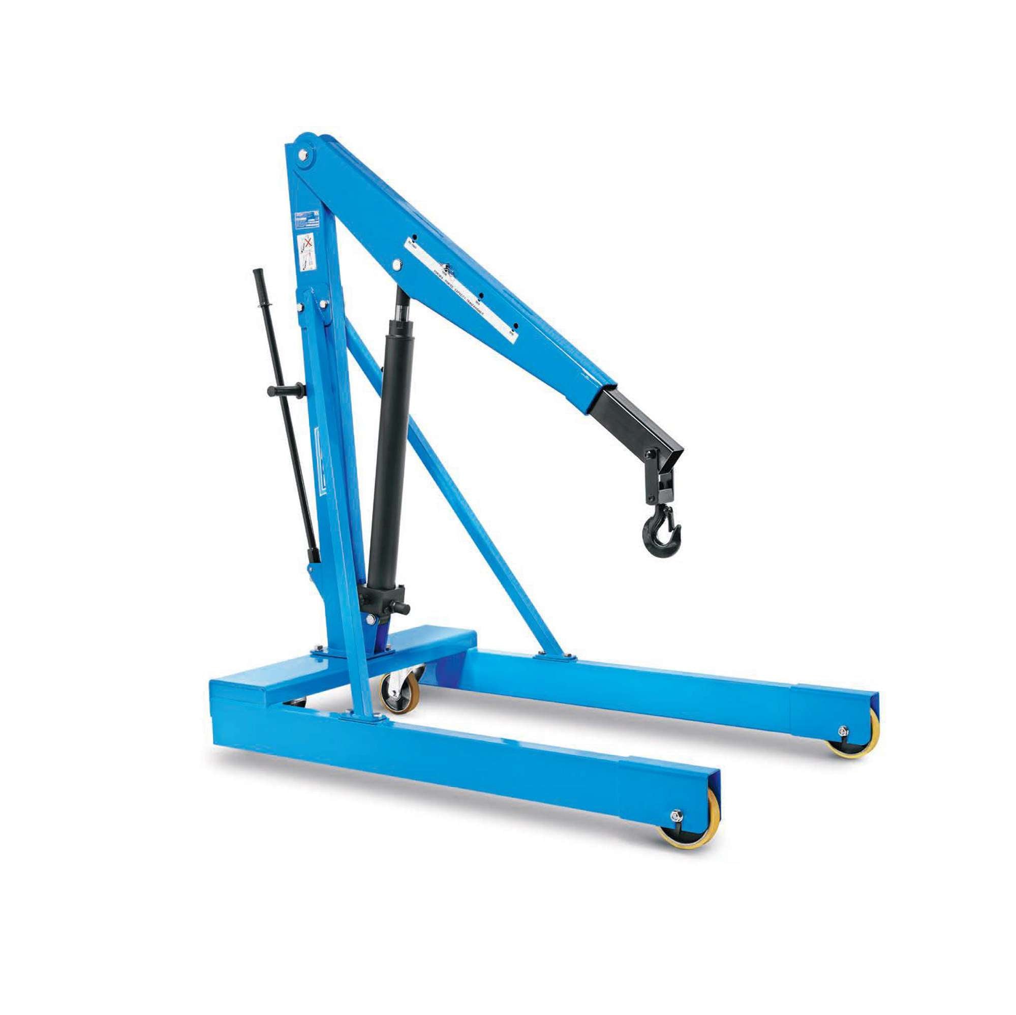 Gru idraulica a carrello portata 2000 kg con pompa a doppio effetto - OMCN SL/20