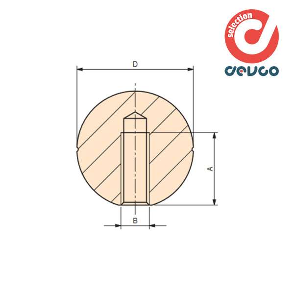 Pomolo a sfera PB/19 m5 pz.2 - Gamm - 6131010