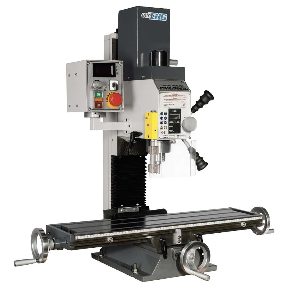 Trapano fresa da banco FTX-25L-TFS VARIO 230V 1.1 kW ENG PRO Fortex