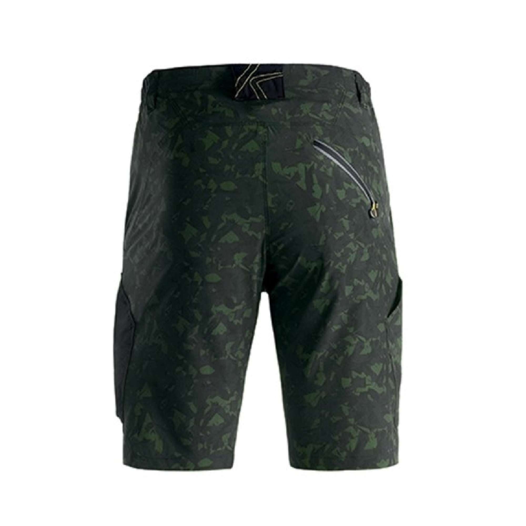 Pantalone estici da lavoro corti Tech camo verde taglia L - Kapriol 35176