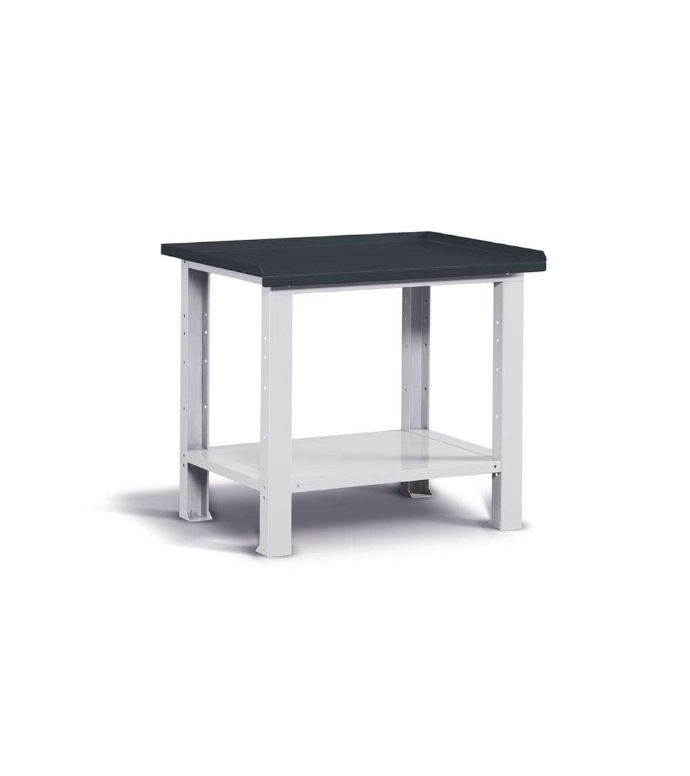 Banco da lavoro per officina 1031 x 705 x 855 H - piano in acciaio - FAMI FBG01S1000F00PD - Antracite/Grigio - Smontato