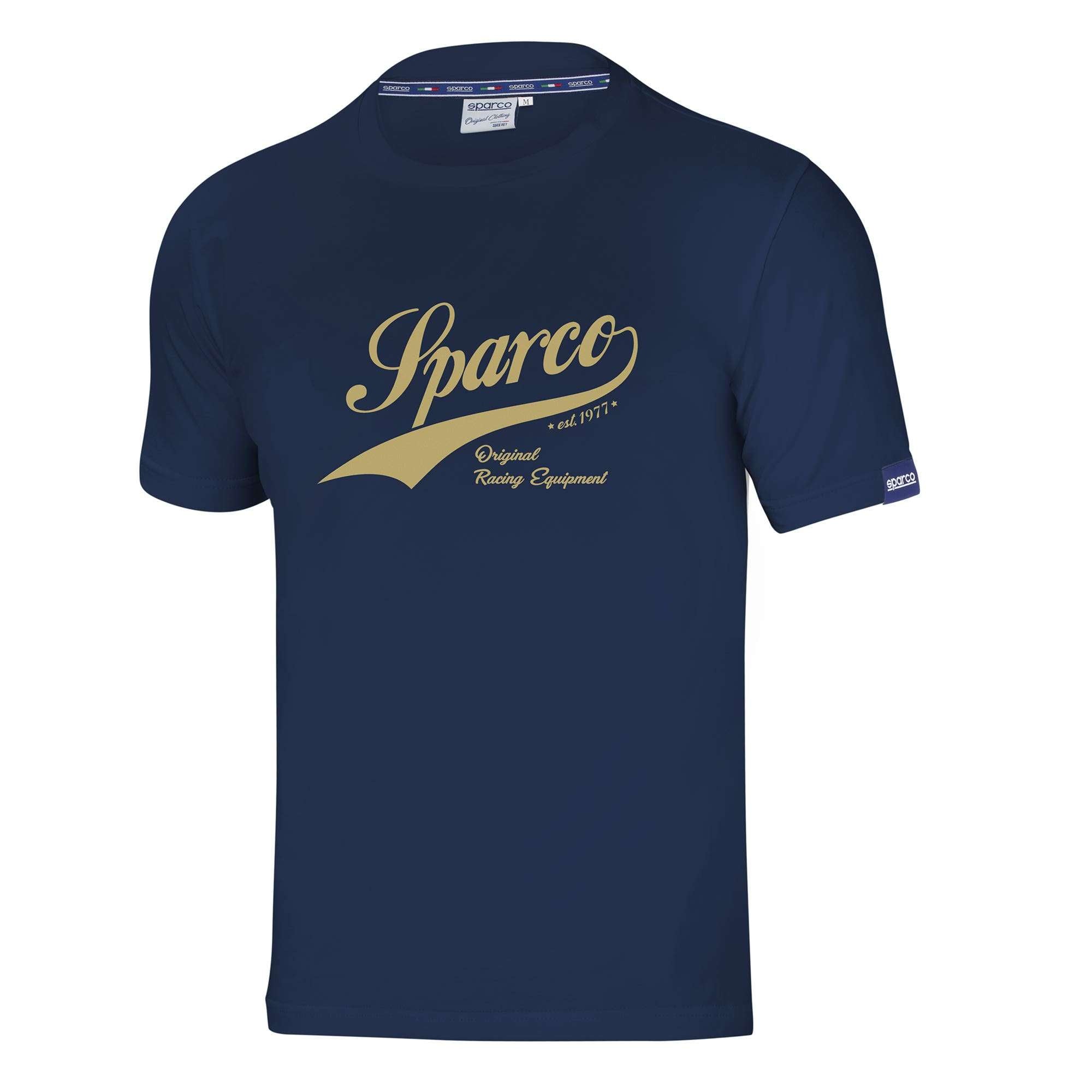 Sparco T-Shirt Vintage blu navy-abbigliamento