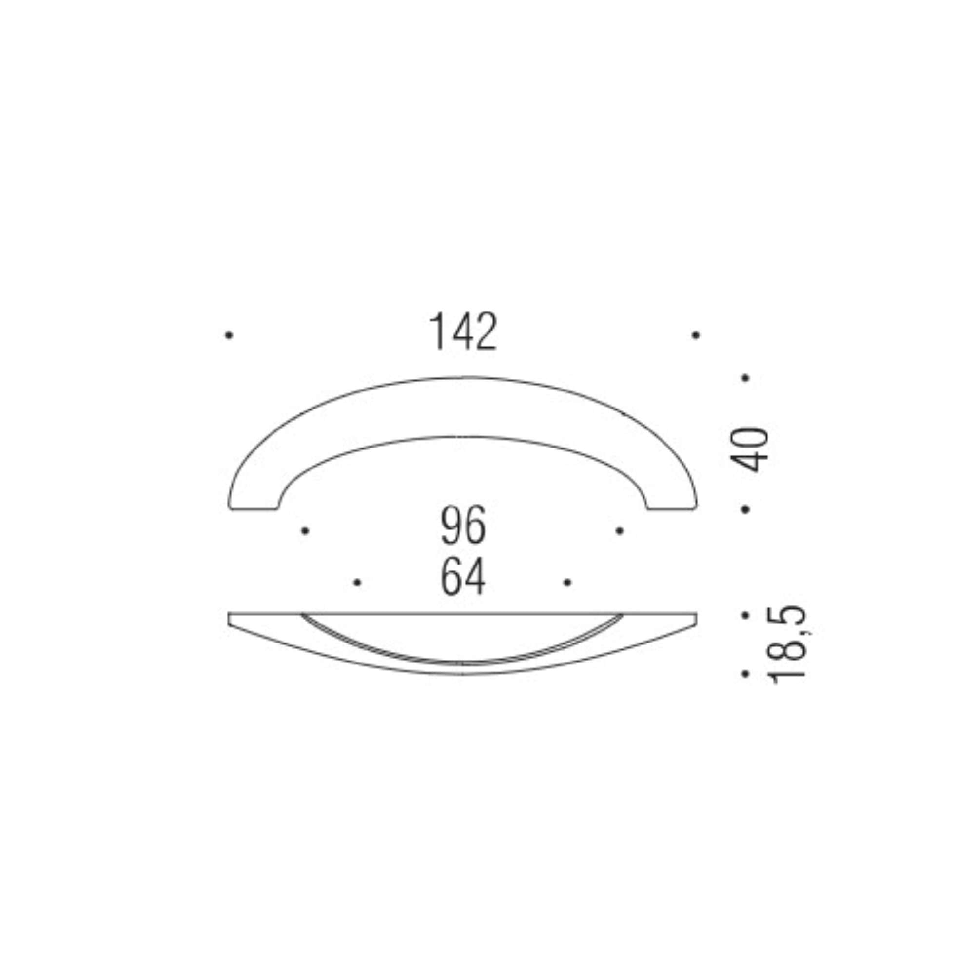 Maniglia F136/C int.64-96 cm cromosat - F136/C-CM