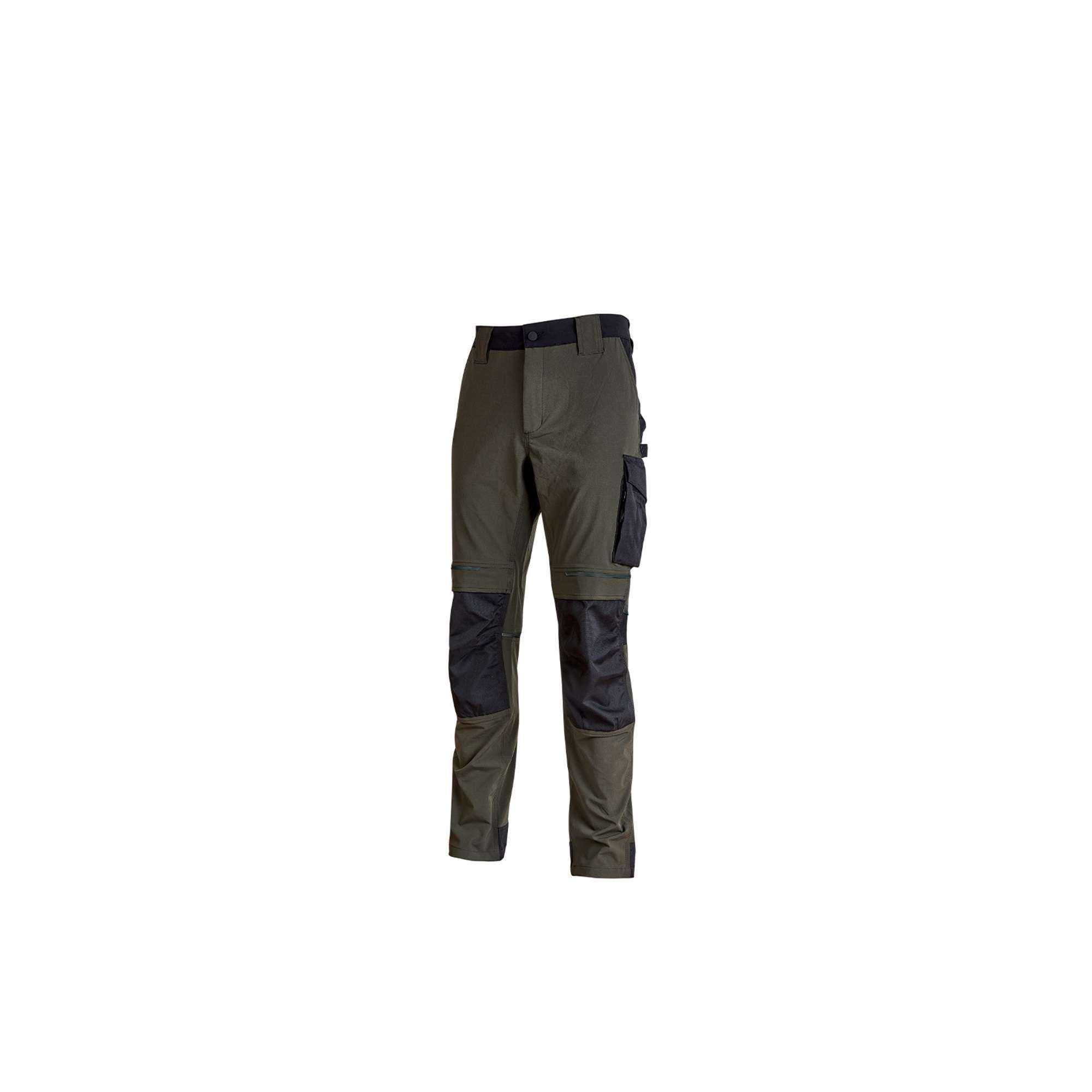 Pantaloni da lavoro uomo slim fit DARK GREEN U-Power PE145DG L