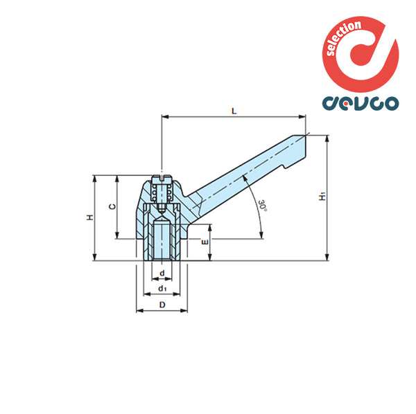 Maniglia a scatto MAB/55 m8 - Gamm - 7309020