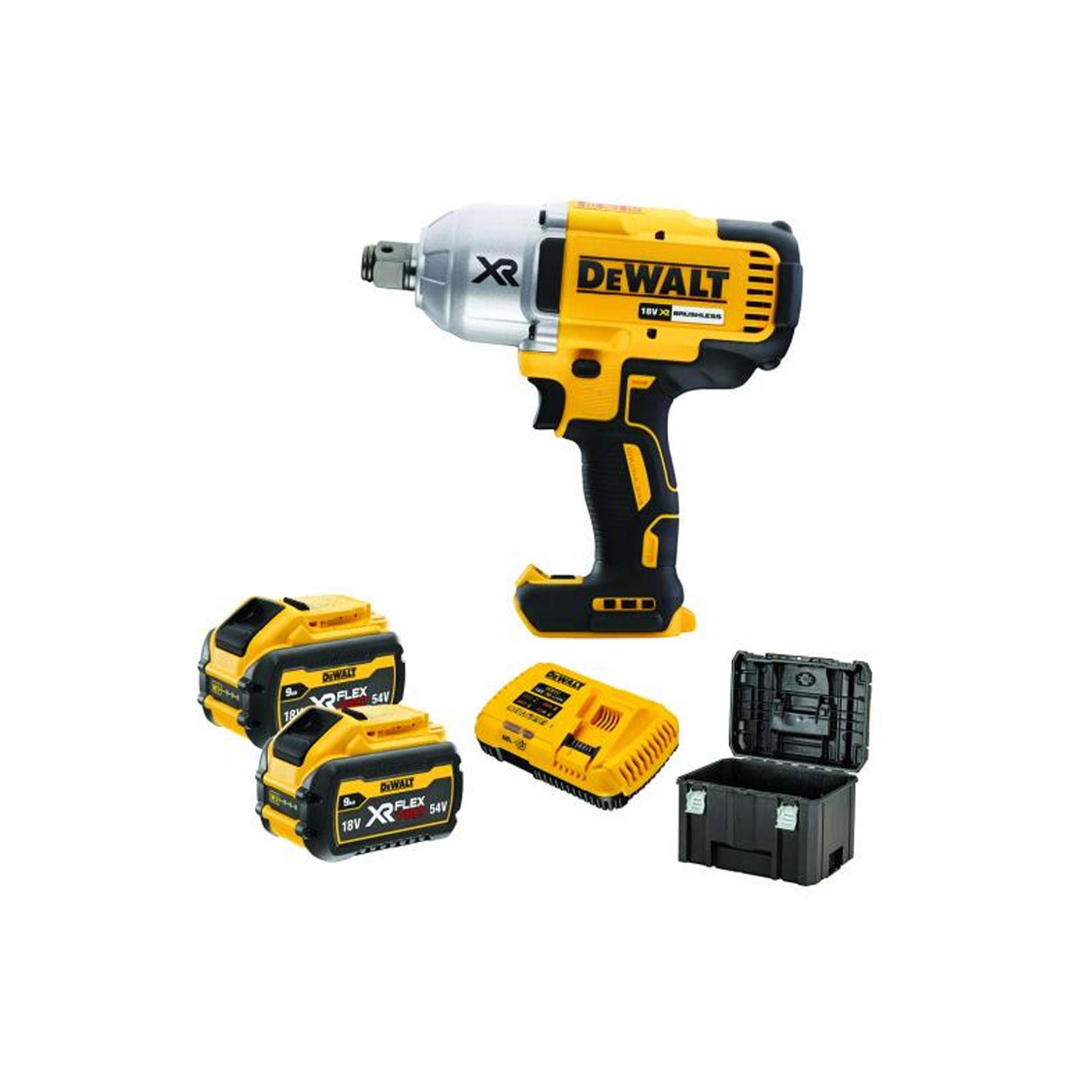 Avvitatore ad impulsi 3/4" in valigetta TSTAK 2 Batterie 18V XR 9.0Ah Dewalt DCF897X2-IT