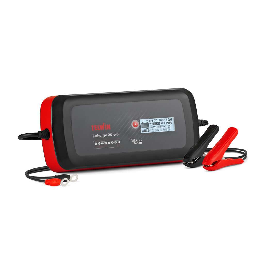 Caricabatterie tester elettronico per batterie 20 EVO 12V/24V - Telwin - 807596