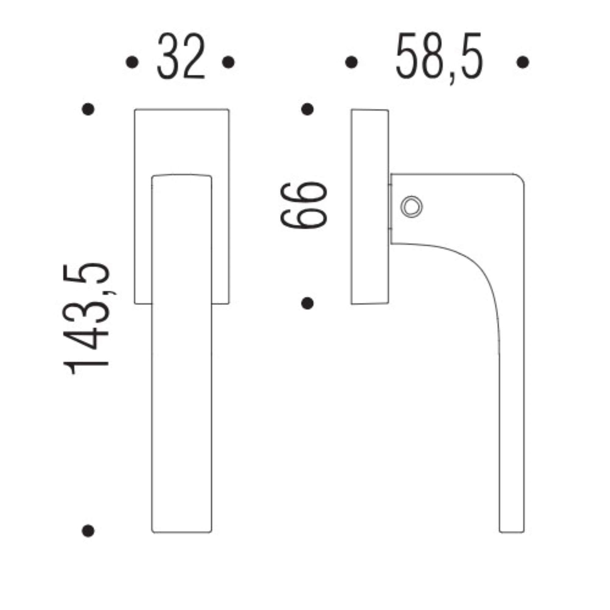 Maniglia robocinques ID72DK/SM cromat - ID72DK/SM-CM