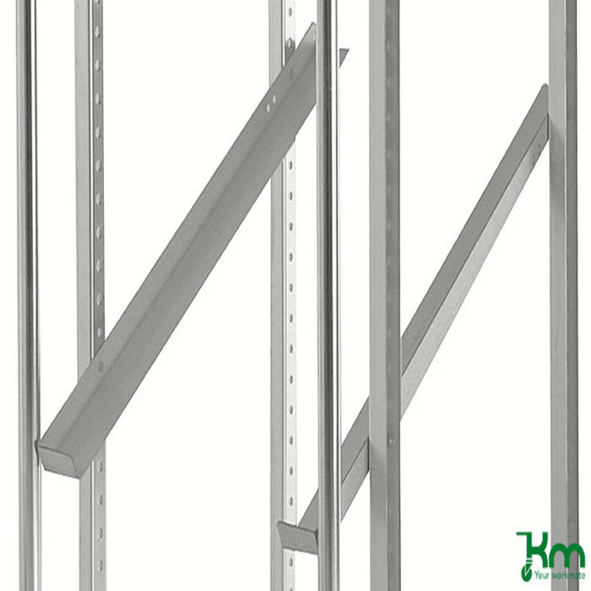 Supporto per scaffali L x P x H (mm) 592 x 54 x 25 - Kongamek KM167-G