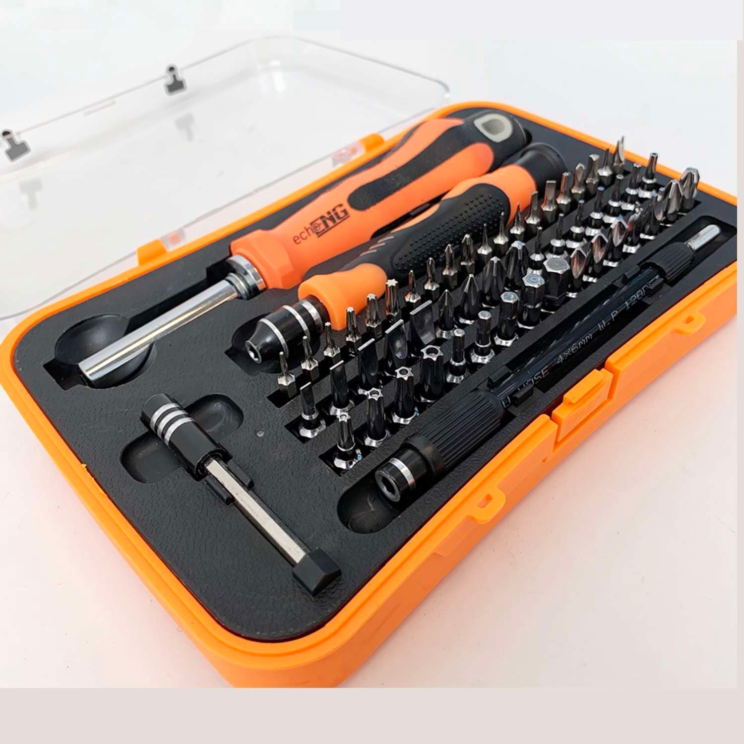 Kit set cacciavite giravite 52 inserti CR-V multiuso porta utensili portainserti