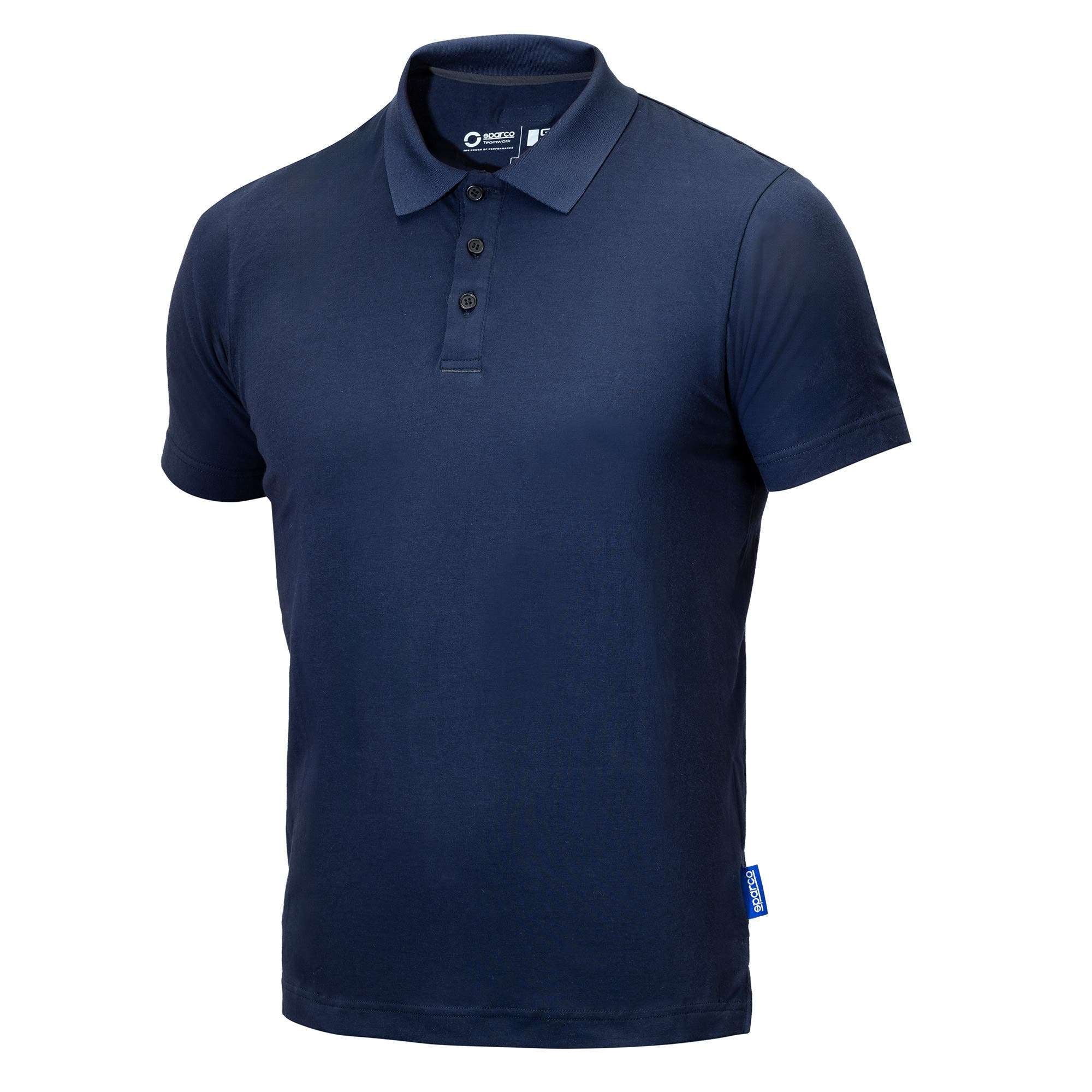 Sparco grit Polo Capitol blu navy/blue-abbigliamento