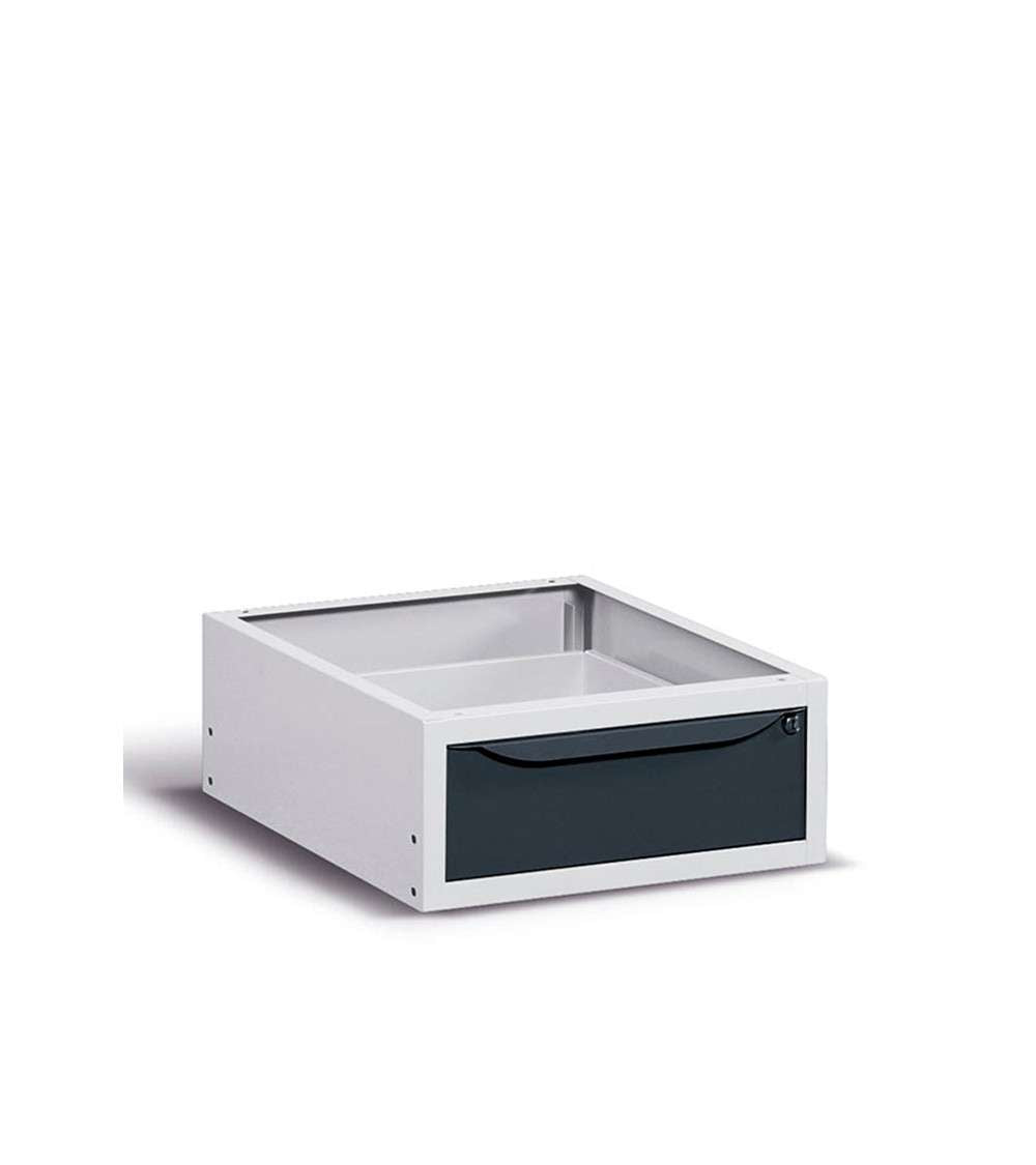 Cassettiera per banco da lavoro 500 X 607 X 210 H - con un cassetto portata 25 KG - MIAL IDEAONE 06 099 - Antracite/Grigio