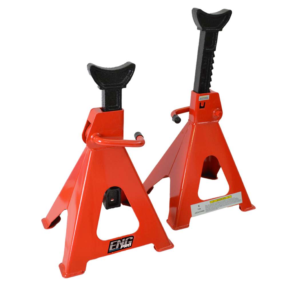 Coppia di cavalletti professionali, stand supporto auto 6t - ENG PRO MA CV C060