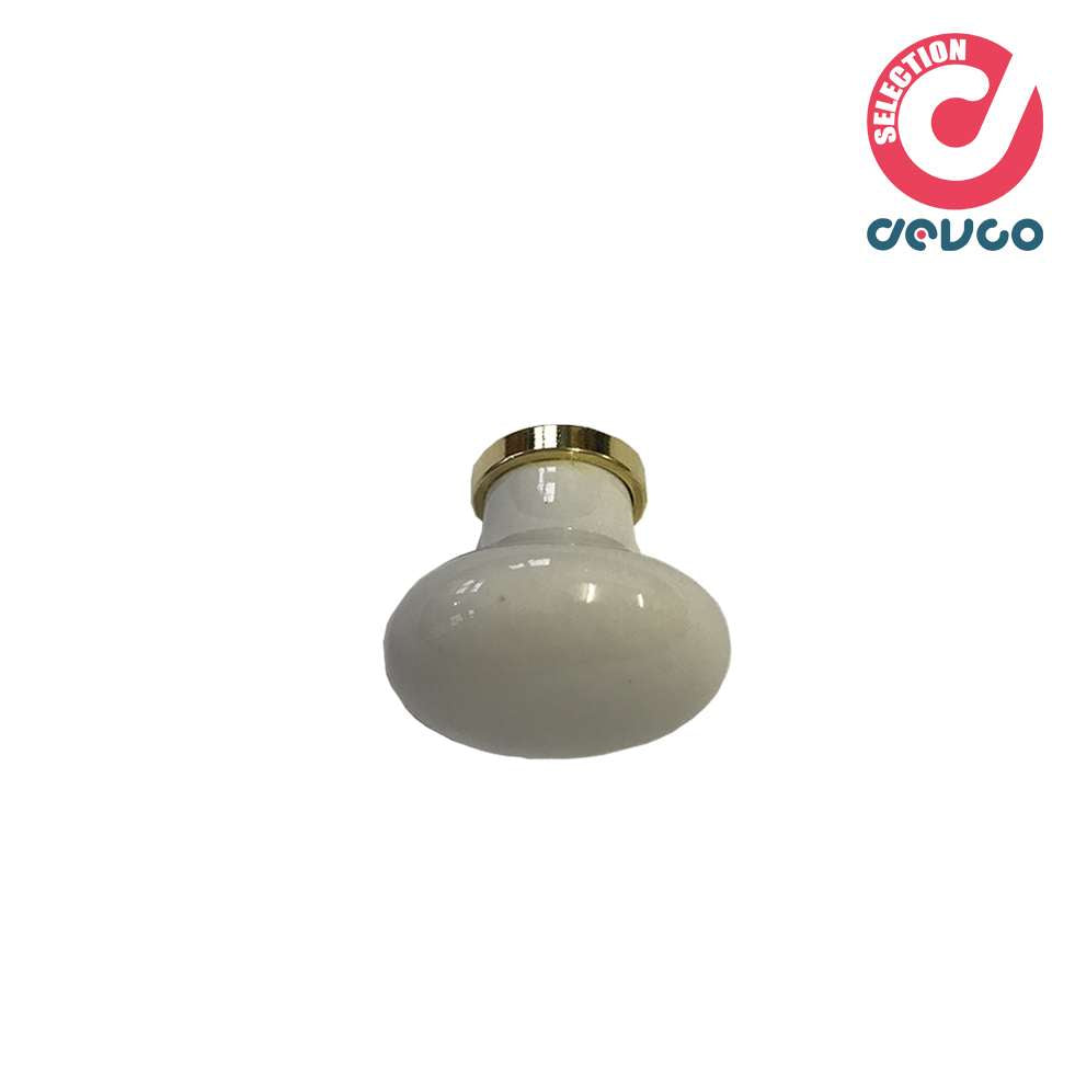 Pomolo porcellana colore bianco - Cori - 10(0-9)