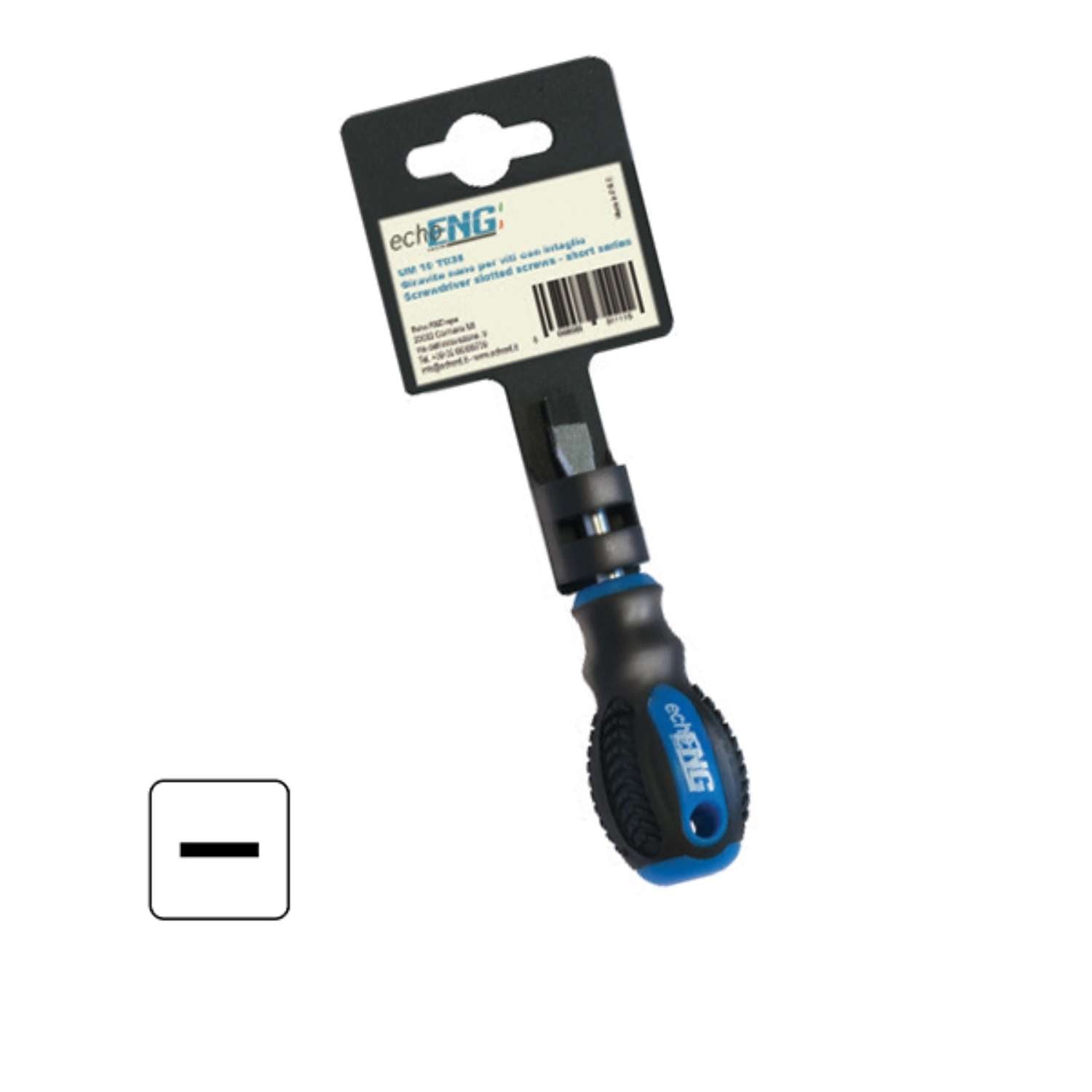 Cacciavite giravite NANO antiscivolo, viti PIATTO 6x38 mm - UM 10 T038