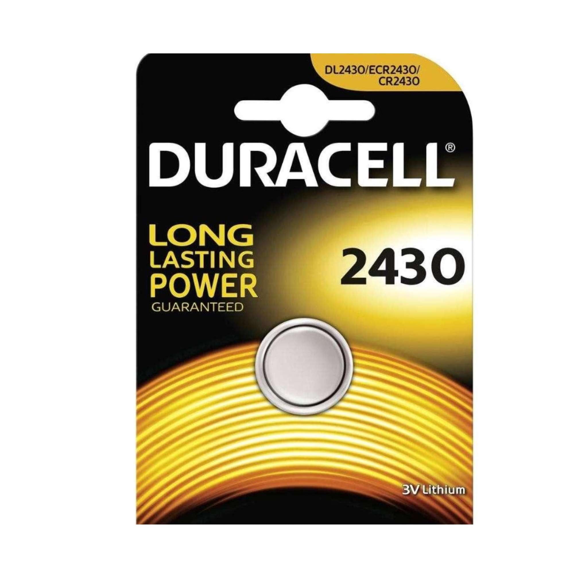 Pila a bottone al litio 3V - DURACELL CR2430 DU49