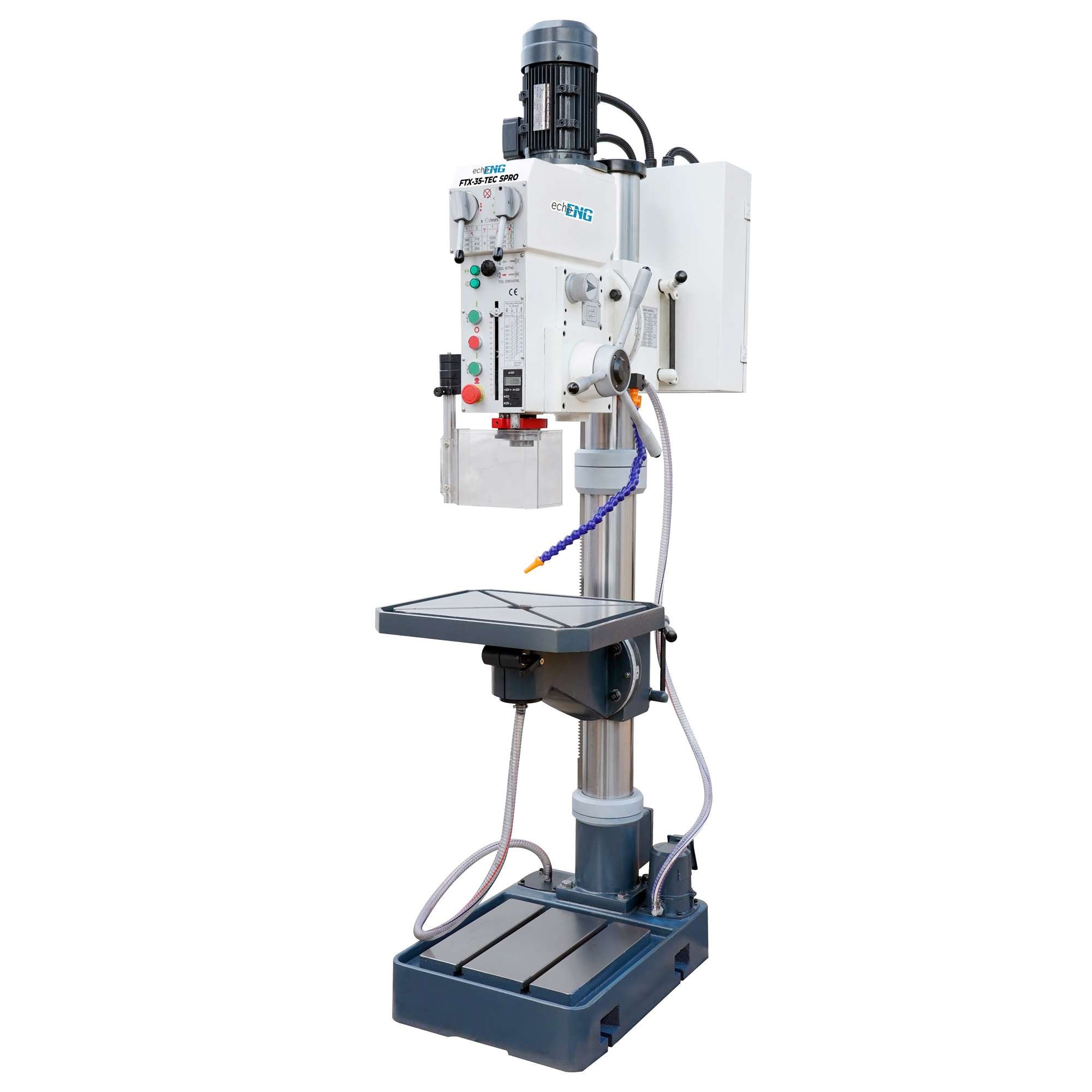 Trapano fresatore FTX-35-TEC SPRO con avanzamento automatico e mandrino di precisione