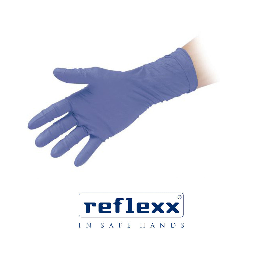C.50 PZ Guanti NITRILE HIGH RISK 29 cm. 8,8 gr (L , M , XL , XXL)