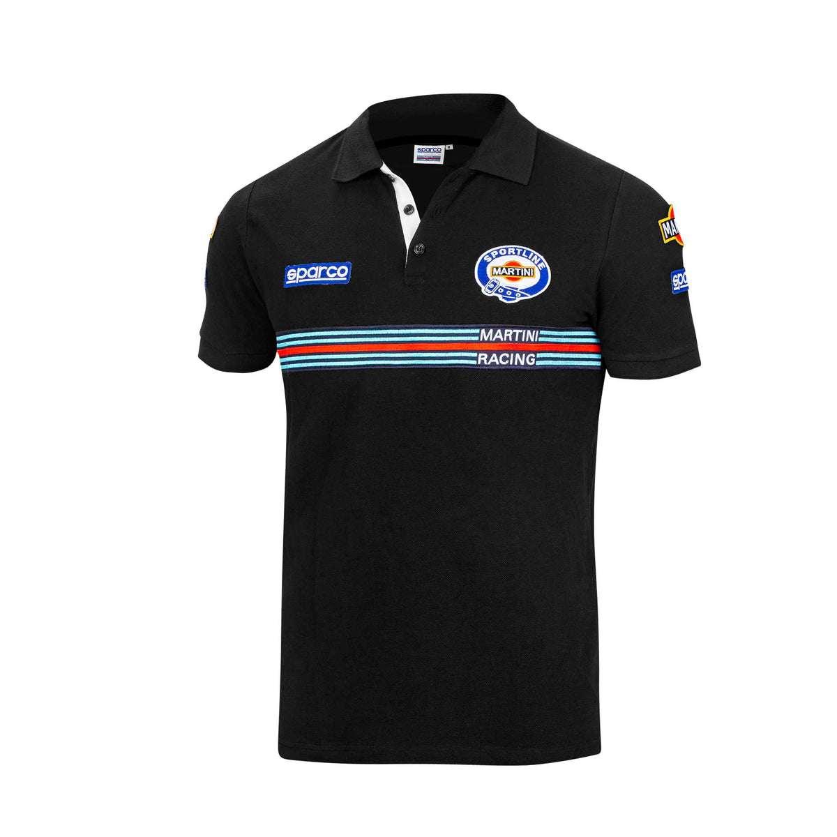 Sparco Polo Replica Martini-R nero-abbigliamento