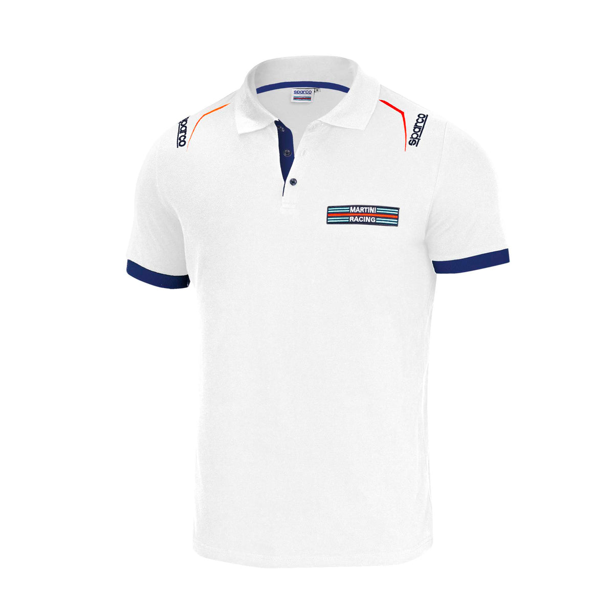 Sparco Polo Martini-R bianco-abbigliamento