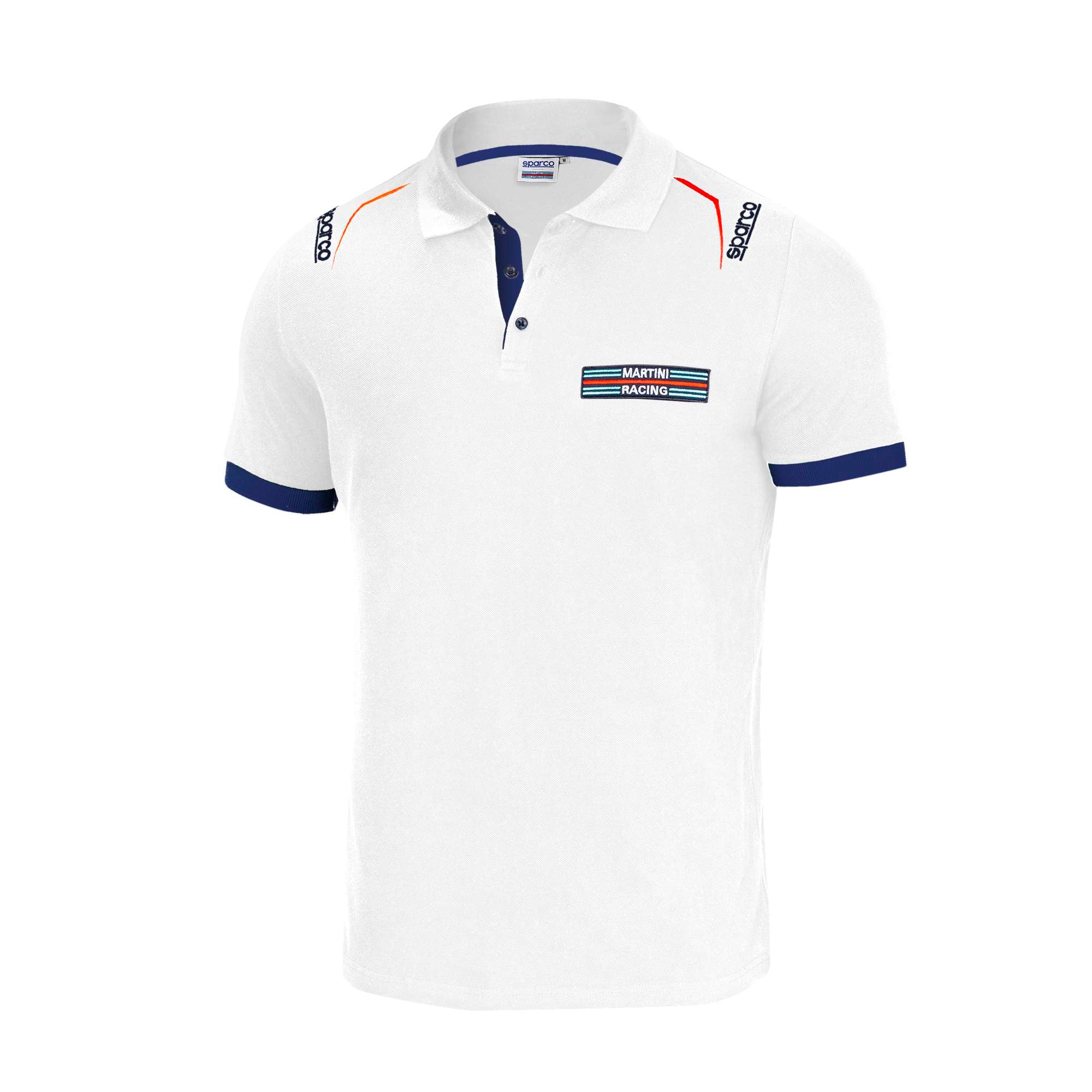 Sparco Polo Martini-R bianco-abbigliamento