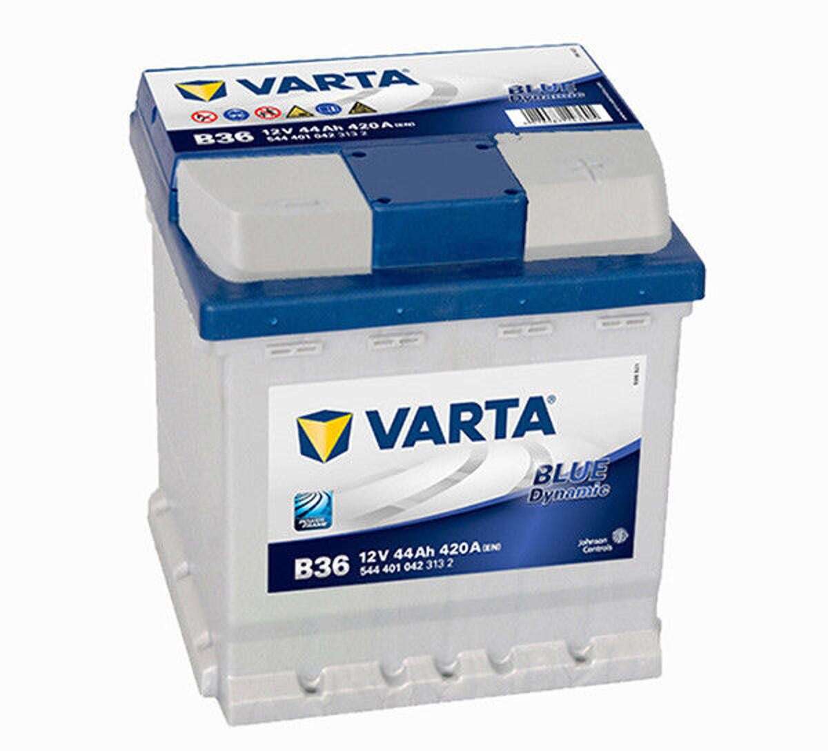 Batteria Auto 12V 44Ah 420A, avviamento - Varta B36 Blue Dynamic 544401042