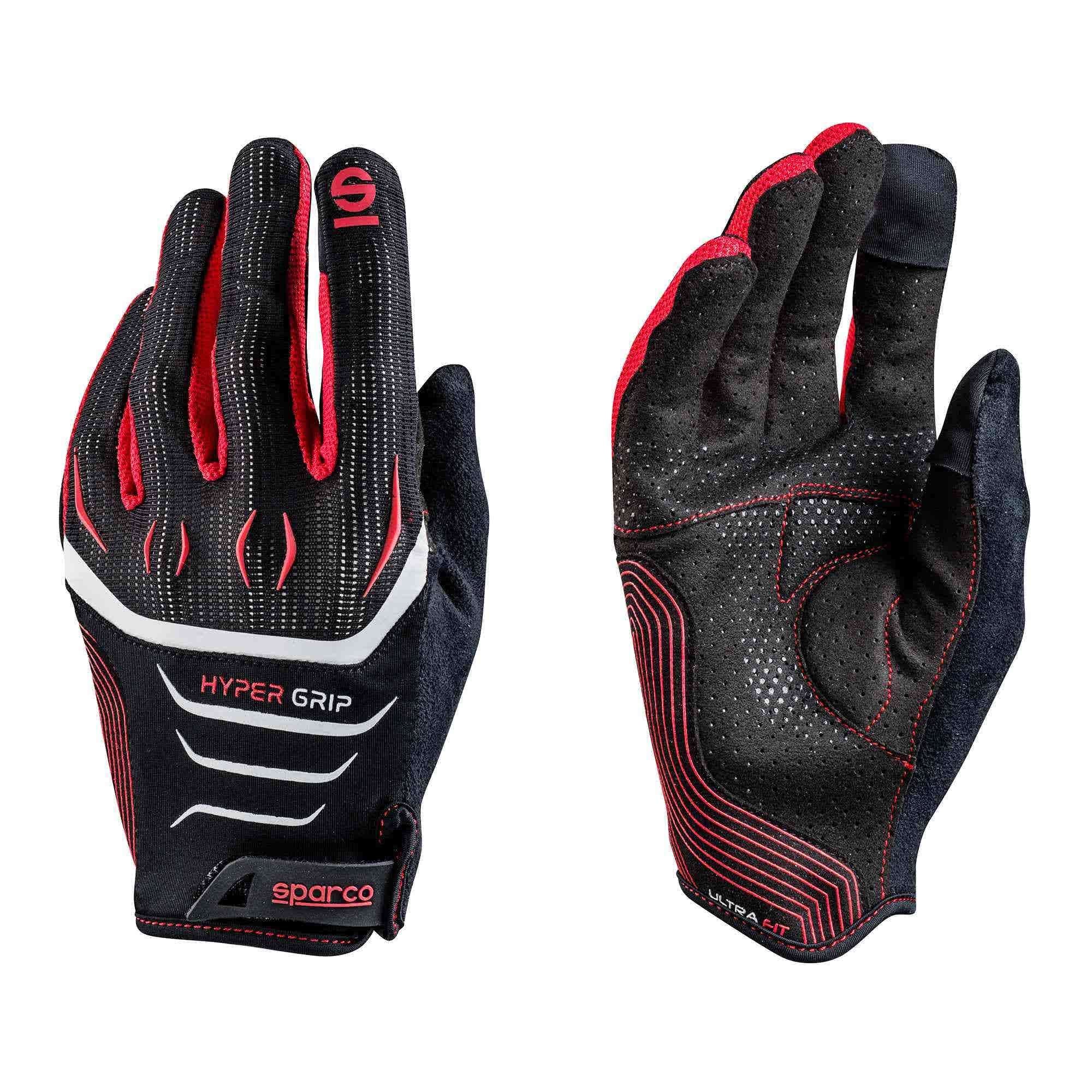 Sparco Guanti Hypergrip nero/rosso - guanti tecnici motorsport