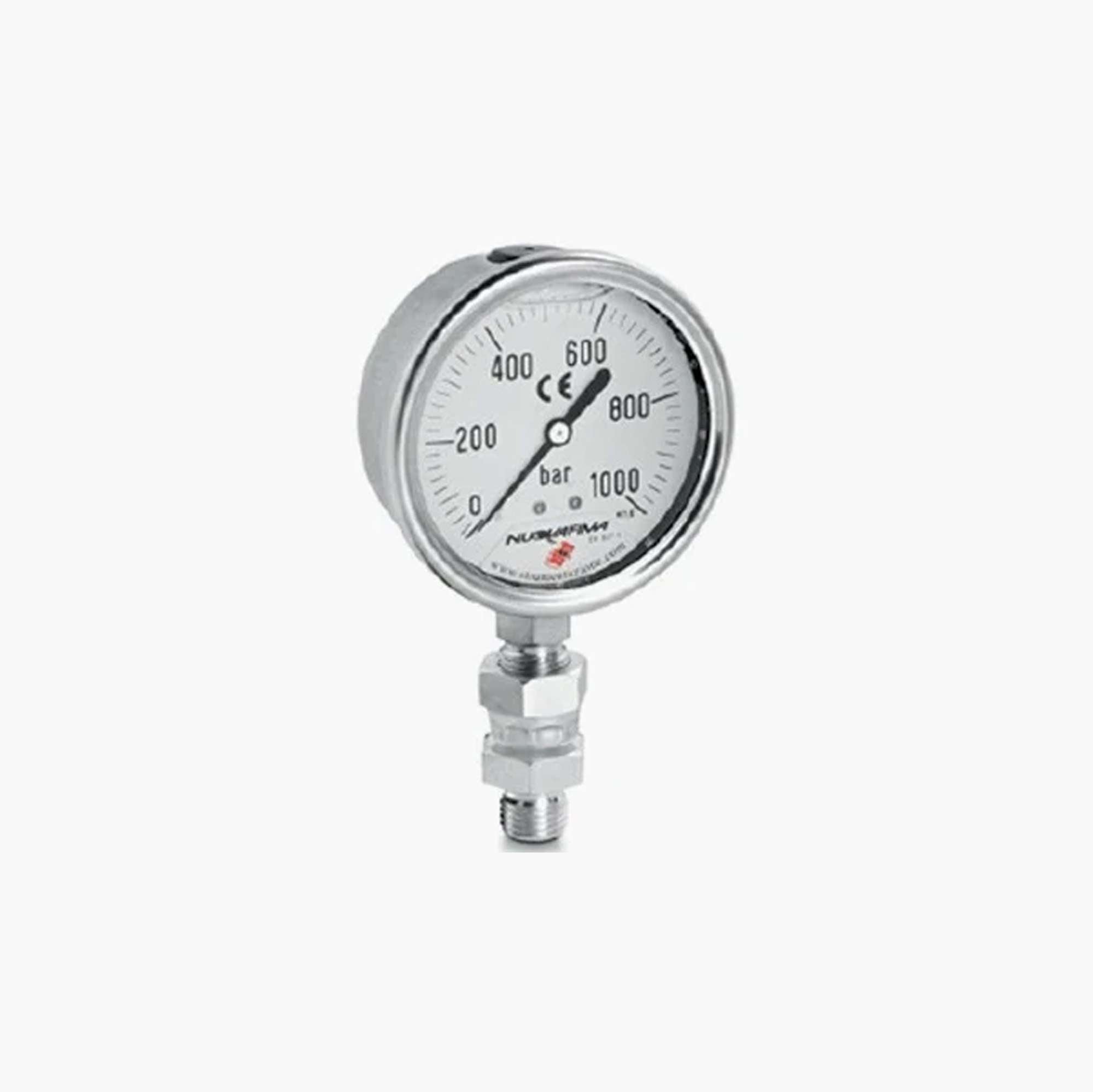 Manometro in glicerina diametro 63 mm per art. 152 - OMCN 002