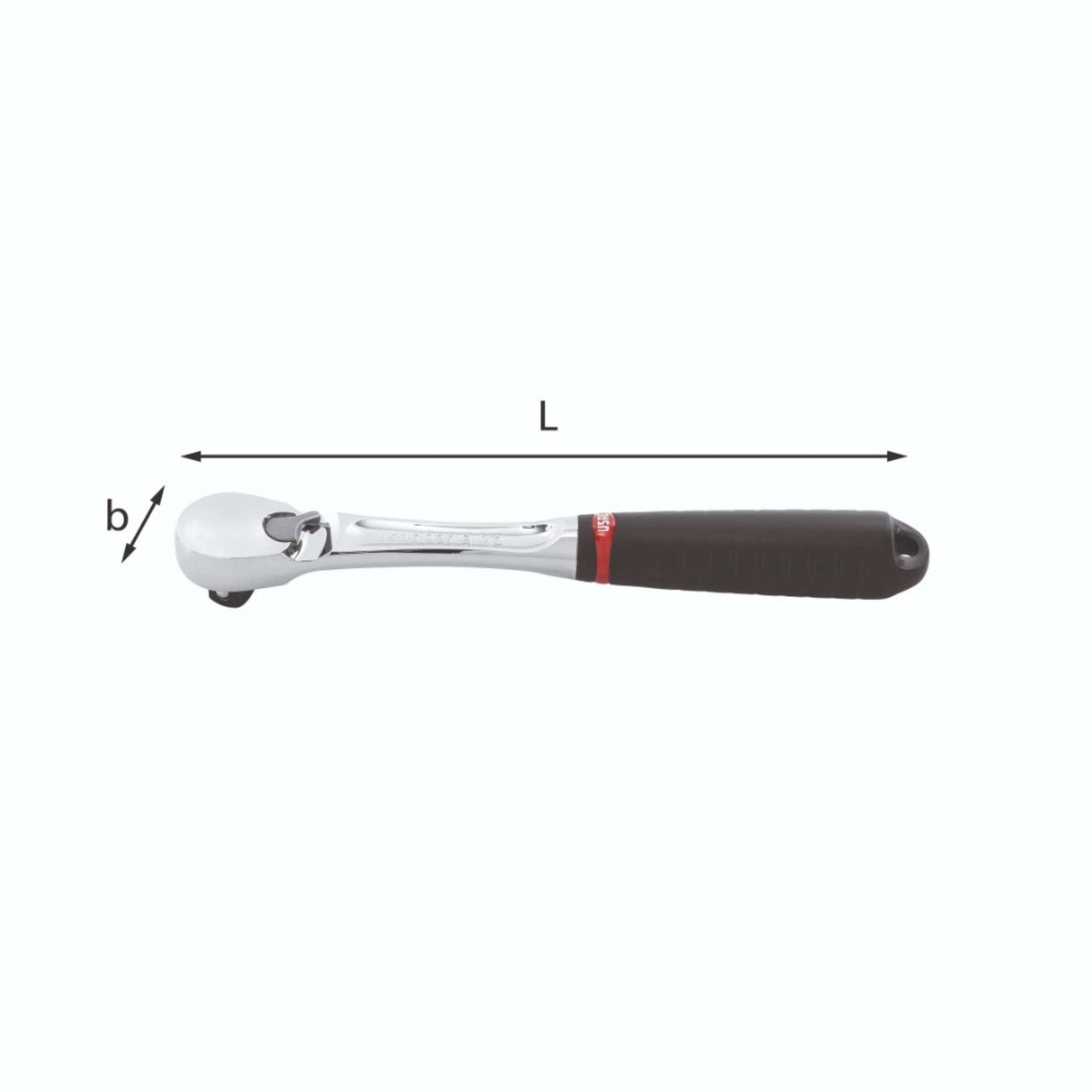 Cricchetto reversibile con meccanismo sigillato 260mm - Usag 237 B 1/2 U02370116
