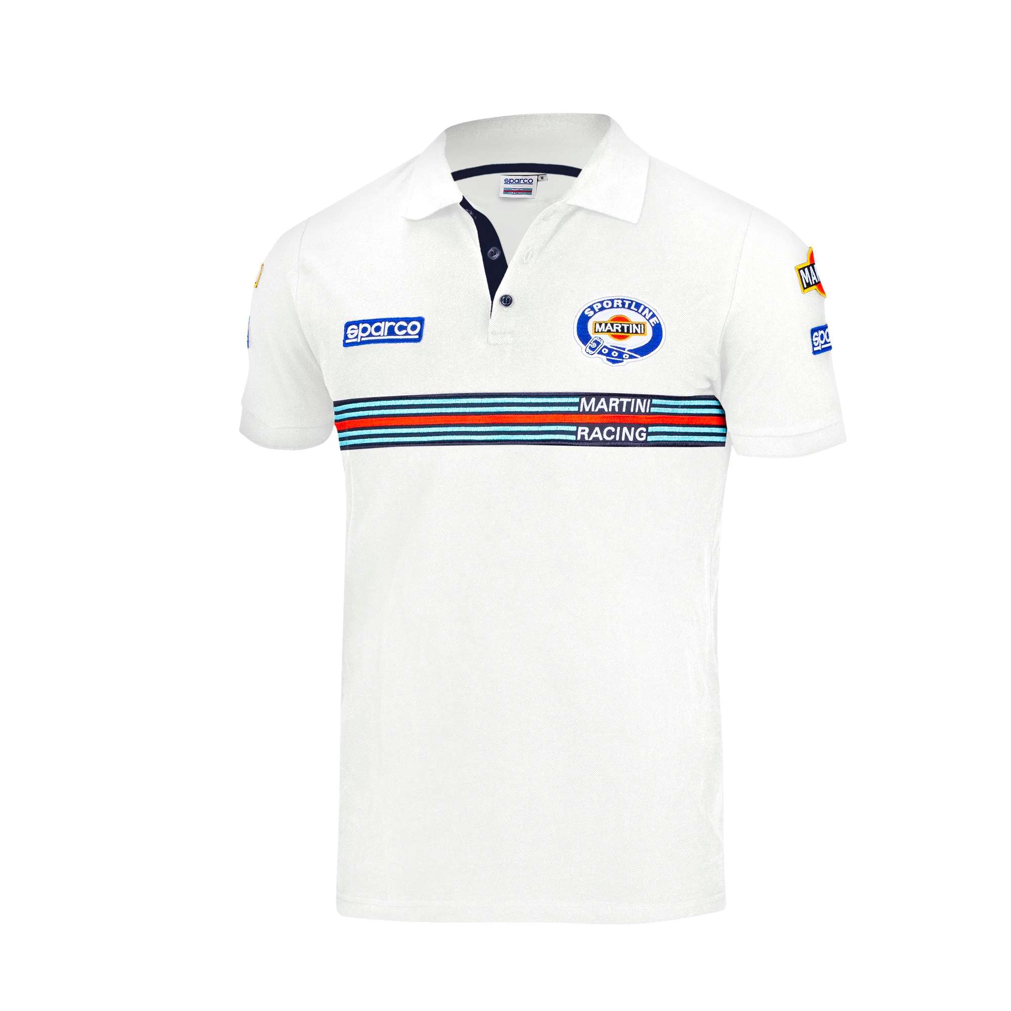 Sparco Polo Replica Martini-R bianco-abbigliamento