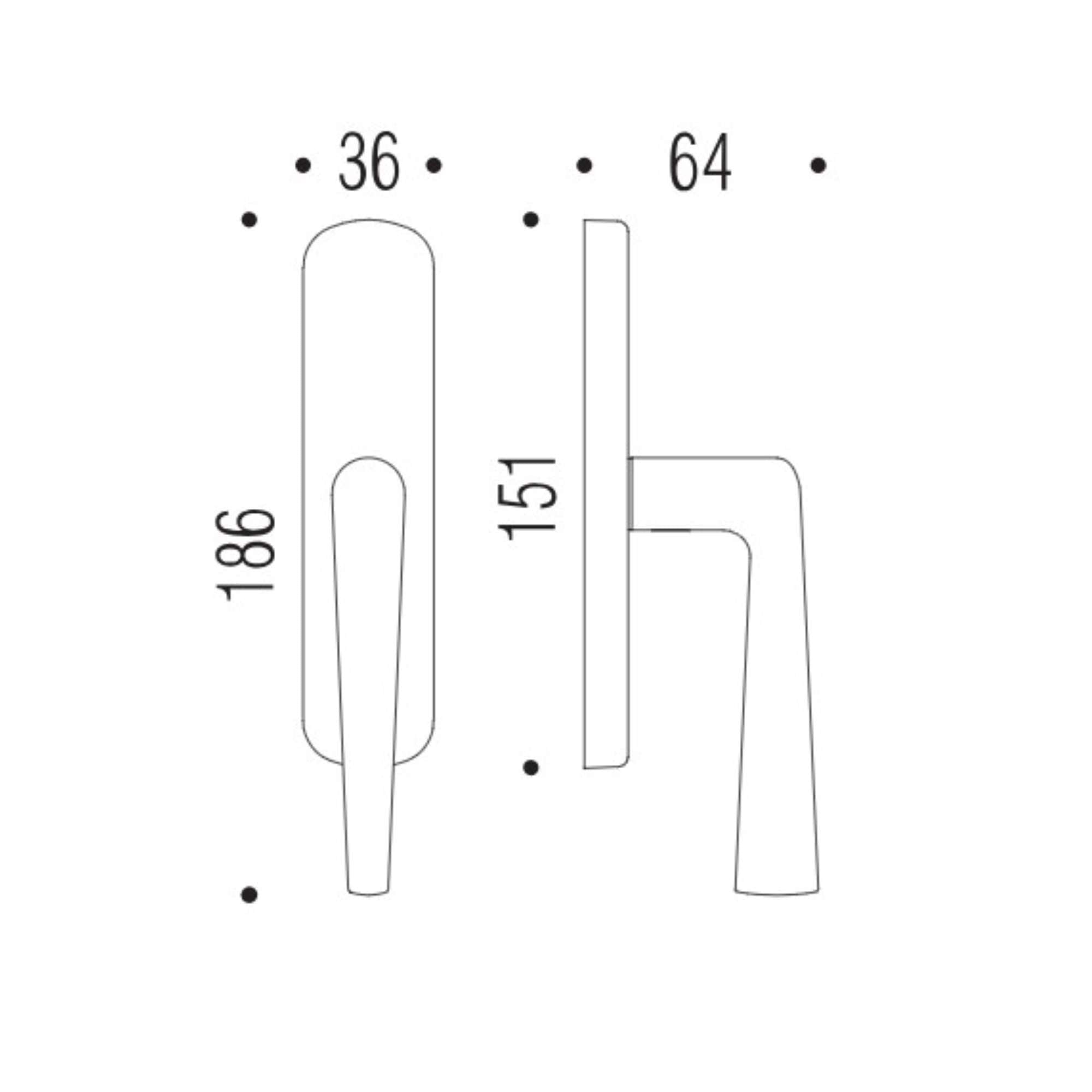 Maniglia robotre CD92IM-CR cromo senza - CD92IM-CR